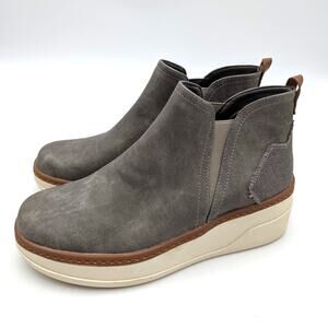 Blowfish Malibu Charming Wedge Heel Chelsea Boot Women's Charcoal Size US7M EU37